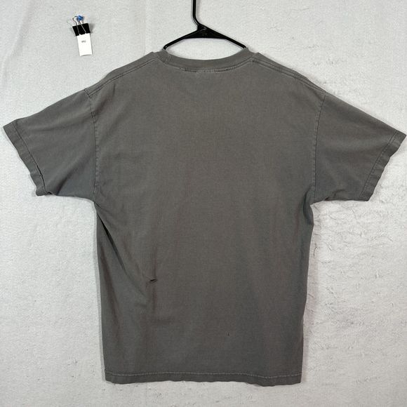 Nike Men T-Shirt Large Gray Y2K Swoosh Big Logo Crew Neck Short Sleeve Vintage - Picture 2 of 13